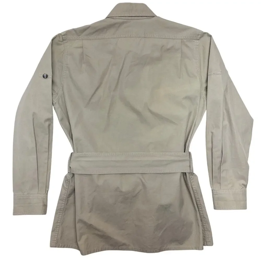 Vintage Banana Republic Safari Jacket Mens 38 Khaki Belted Bush Mill Valley 80s